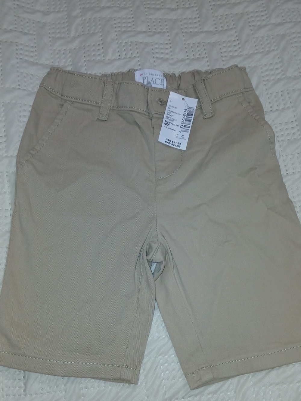 The Children's Place Tan Pull-On Stretch Shorts